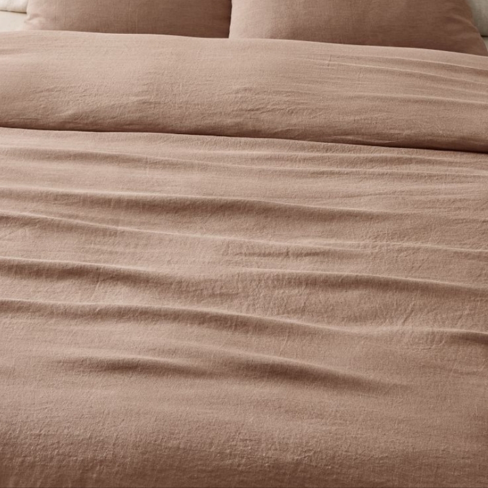 Signature TENCEL™ Linen King Duvet Cover,Color Mulberry,Retail Price $249.00 USD